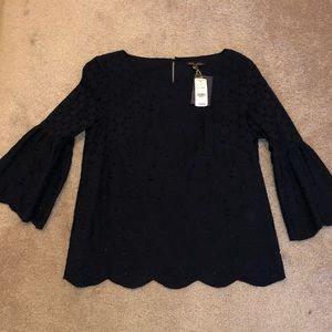 Brooks Brothers eyelet long sleeve NEW